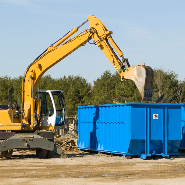 are there any restrictions on where a residential dumpster can be placed in Empire Ohio